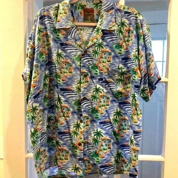 Pineapple Connection summer button down - Picture 1 of 7